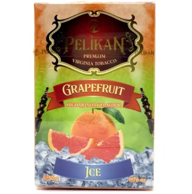 Табак Pelikan Ice Grapefruit (Лед Грейпфрут) 50 грамм в интернет магазине кальянов фото 1