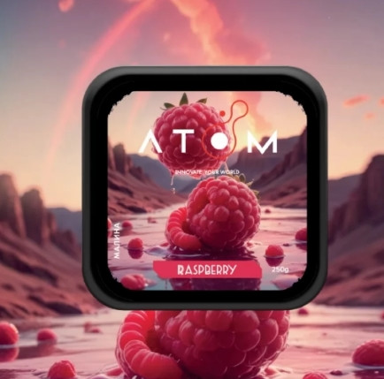 Табак Atom Raspberry (Малина) 200 грамм  