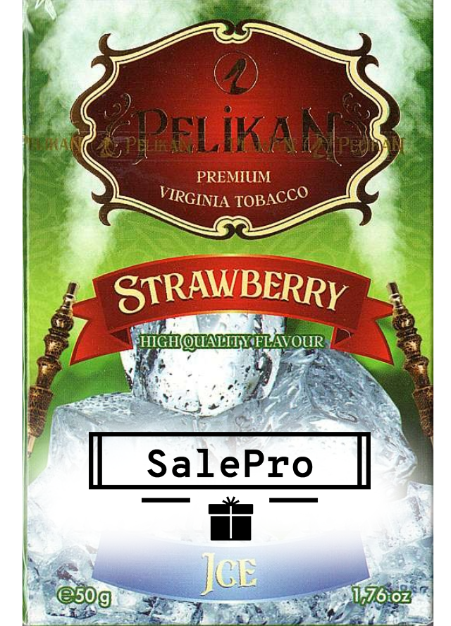 Табак Pelikan Ice Strawberry (Лед Клубника) 50 грамм 