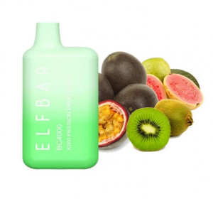 Одноразовая Pod система Elf Bar BC4000 Kiwi Passionfruit Guava (Гуава и Киви с Маракуйей)