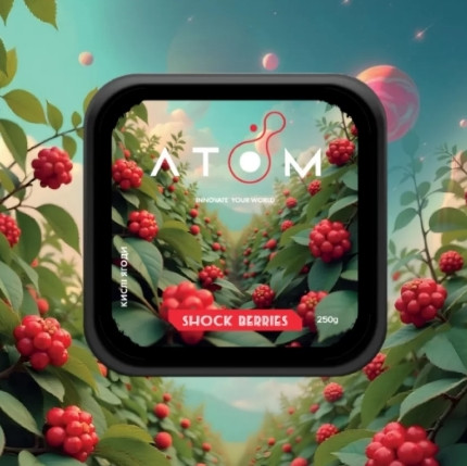 Табак Atom Shock Berries (Кислые лесные ягоды) 200 грамм  в интернет магазине кальянов фото 1