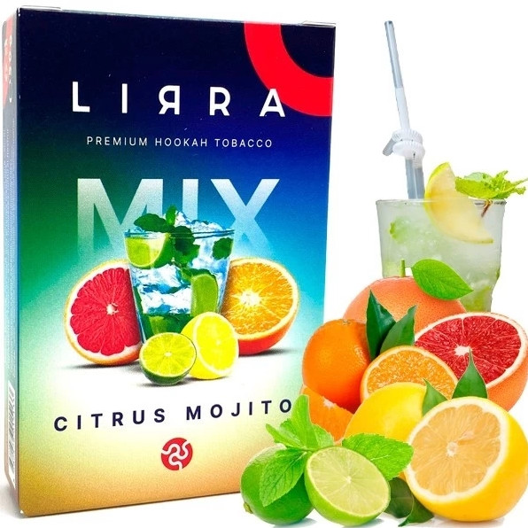 Табак Lirra Citrus Mojito (Цитрус Мохито) 50 грамм  в интернет магазине кальянов фото 1