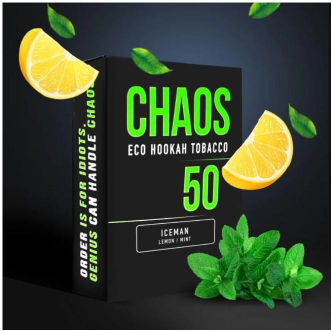 Табак Chaos Iceman (Лимон Мята) 50 грамм 