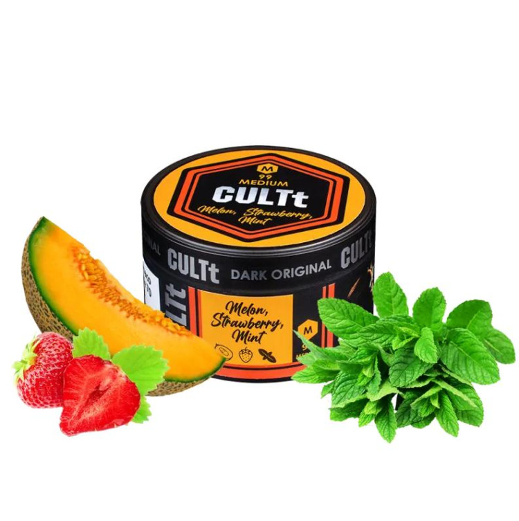 Табак CULTt Medium M99 Melon Strawberry Mint (Дыня Клубника Мята) 100 грамм 