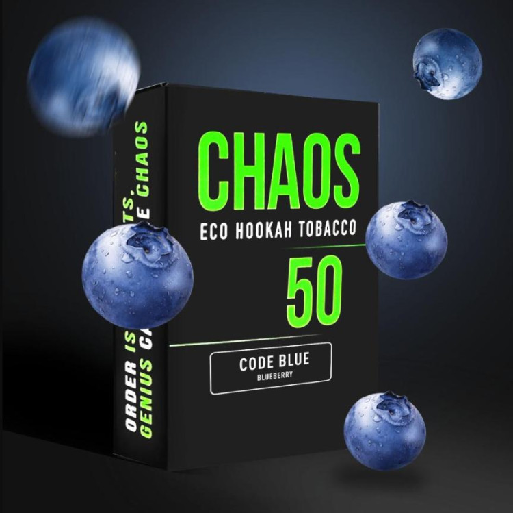Табак Chaos Code BLUE (Черника) 50 грамм в интернет магазине кальянов фото 1