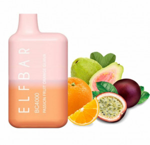 Одноразовая Pod система Elf Bar BC4000 Passionfruit Orange Guava (Маракуйя, Апельсин и Гуава)