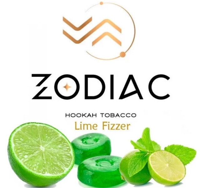 Табак Zodiac Lime Fizzer (Лайм Физзер) 40 грамм   в интернет магазине кальянов фото 1
