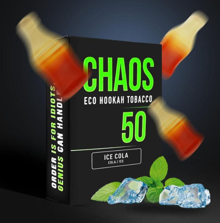Табак Chaos Ice Cola (Кола Лед) 50 грамм в интернет магазине кальянов фото 1