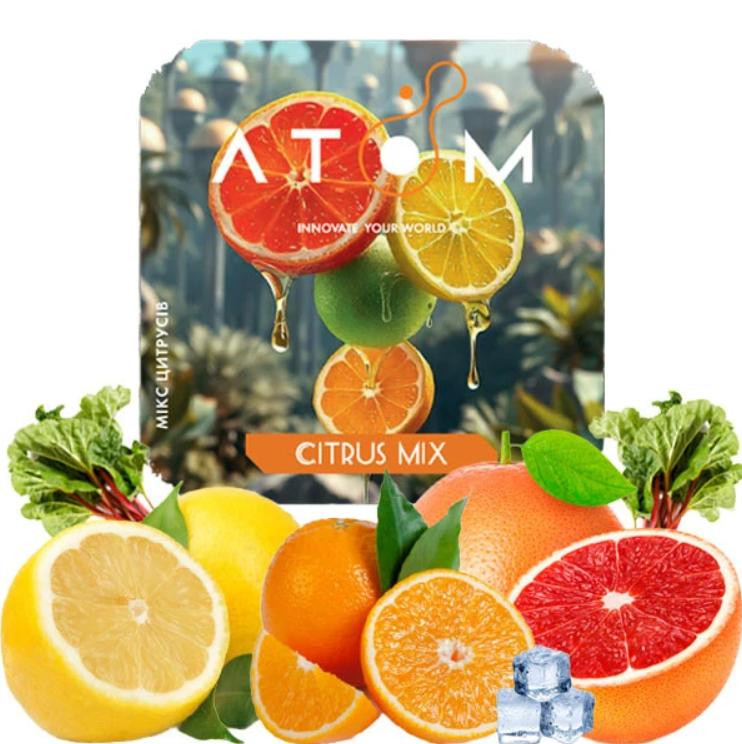 Табак Atom Citrus Mix (Микс цитрусов) 200 грамм в интернет магазине кальянов фото 1
