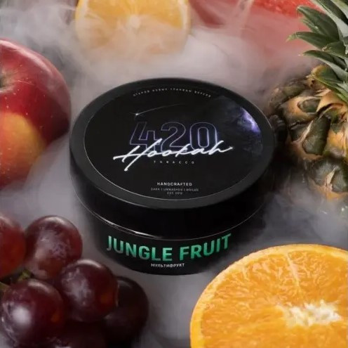 Табак 420 Jungle Fruit (Джангл Фрут) 100 грамм в интернет магазине кальянов фото 1