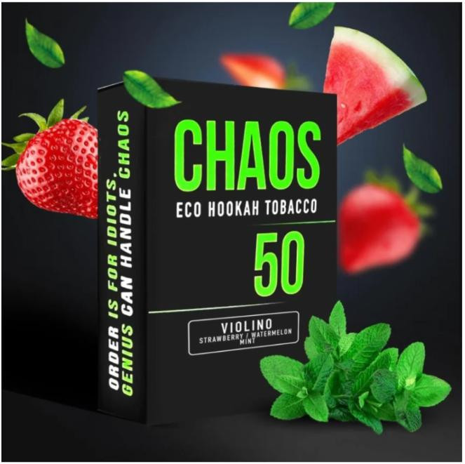 Табак Chaos VIOLINO (Клубника Арбуз Прохлада) 50 грамм в интернет магазине кальянов фото 1