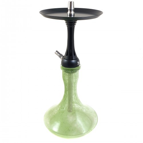 Кальян Alpha Hookah Model X Black Analog с колбой Craft зеленые капли 