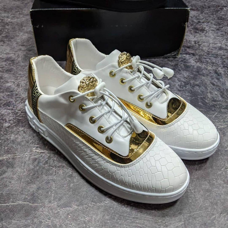 Мужские Кроссовки Versace белые 