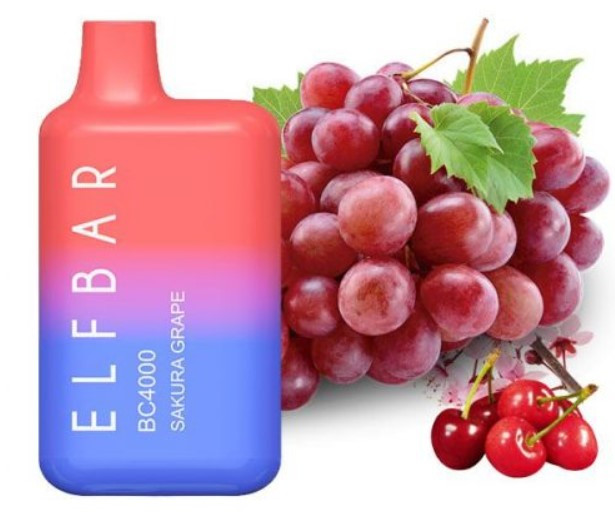 Одноразовая Pod система Elf Bar BC4000 Sakura Grape (Виноград Сакуры) 