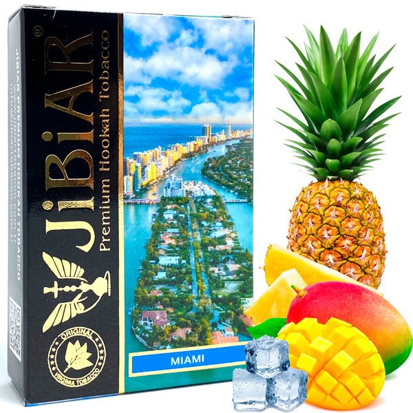 Табак Jibiar Miami (Майями) 50 гр  в интернет магазине кальянов фото 1