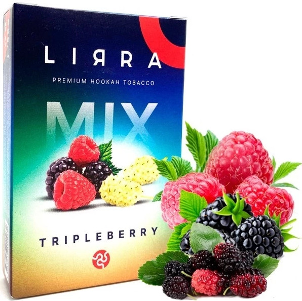 Табак Lirra Tripleberry (Триплберри) 50 грамм  в интернет магазине кальянов фото 1