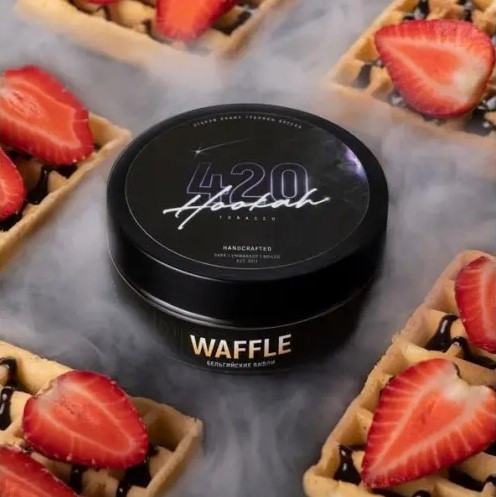 Табак 420 Waffle (Вафли) 100 грамм  в интернет магазине кальянов фото 1